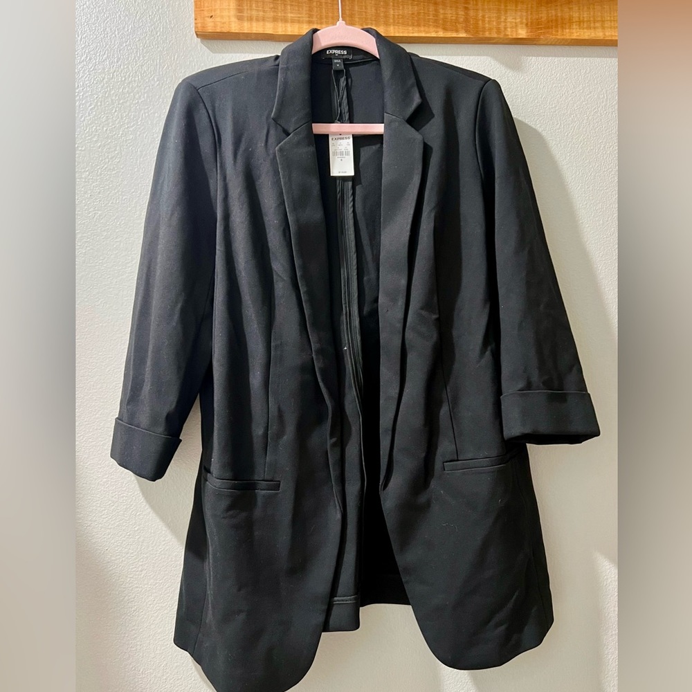 NWT Express Boyfriend 3/4 Sleeve Blazer